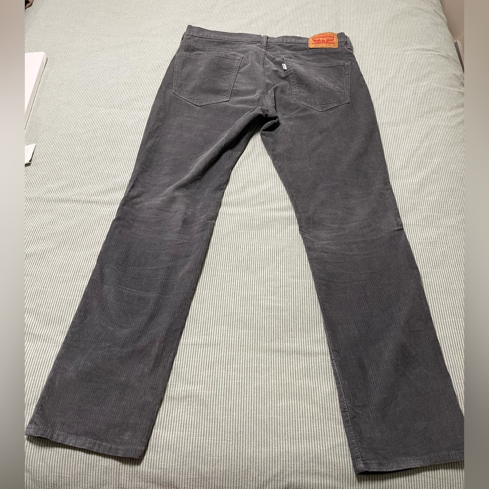 Levi’s Men’s 511 Grey Corduroy W36 L32 - Picture 2 of 4